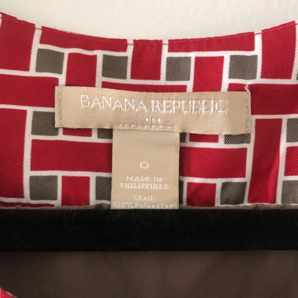 Red Banana Republic Sleeveless Dress EUC - Picture 6 of 7